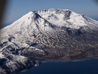 Aerial trip around Mount St. Helens 41 years after eruption photo gallery