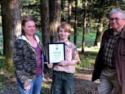 VANCOUVER: Vancouver Scout Noah Gable, 12, was presented with National Honor Medal for saving a boy from drowning.