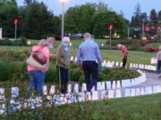 NORTH GARRISON HEIGHTS: PeaceHealth Southwest Medical Center held a luminary display event to honor lives lost from COVID-19, as well as caregivers and hospital workers.