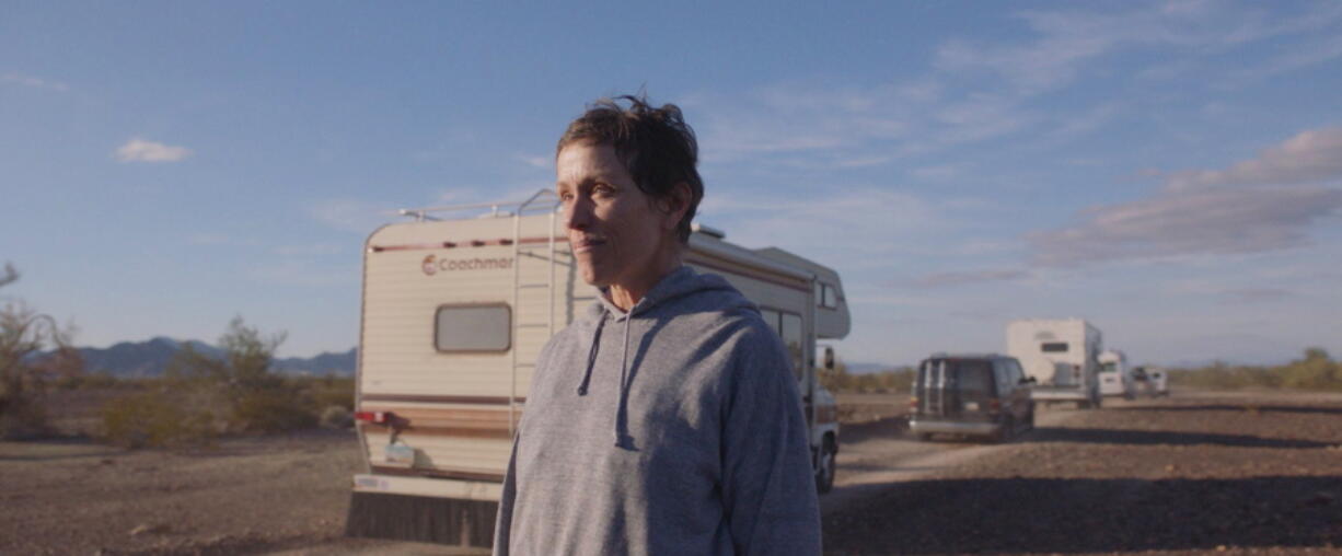 Frances McDormand in "Nomadland." (Searchlight Pictures)