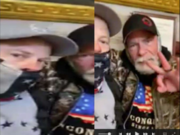 FBI agents found a video in the "trash file" on Jeffrey Grace's cellphone. The video showed he and his son, Jeremy Grace, at left, inside the U.S. Capitol on Jan. 6.