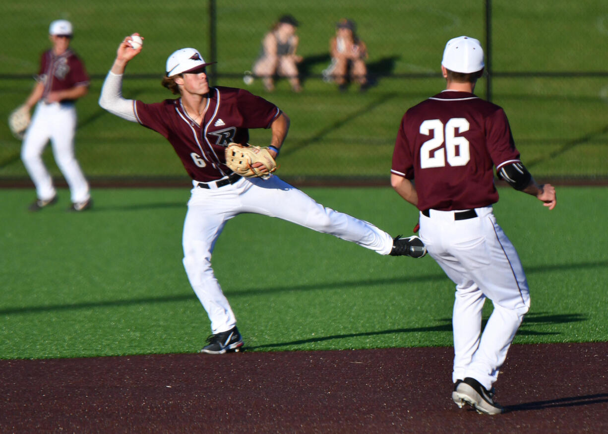 Ridgefield shortstop John Peck homered twice and had six RBI in a 17-2 win over Walla Walla on Friday. Peck leads the West Coast League with 38 RBI.