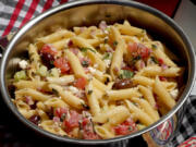 Pasta Salad with Black Olives and Feta (PHotos by Hillary Levin/St.