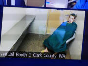 Hunter Alexander Levi, 20, makes a first appearance Monday in Clark County Superior Court on suspicion of attempted first-degree murder. He is accused of randomly stabbing an employee at Retriever Towing, 6601 E. 18th St., Vancouver, on Friday.