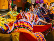 Vancouver Ballet Folklorico performs during a Dia de los Muertos celebration at the Vancouver Community Library in 2019.