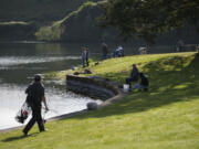 Klineline Pond is closed to swimming and wading due to E. coli bacteria levels in the water.