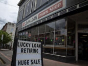 Amanda Cowan/The Columbian 
 Our Tuesday story about the closure of Lucky Loan is just one of the stories from our ePaper that our audio text service can read to you.