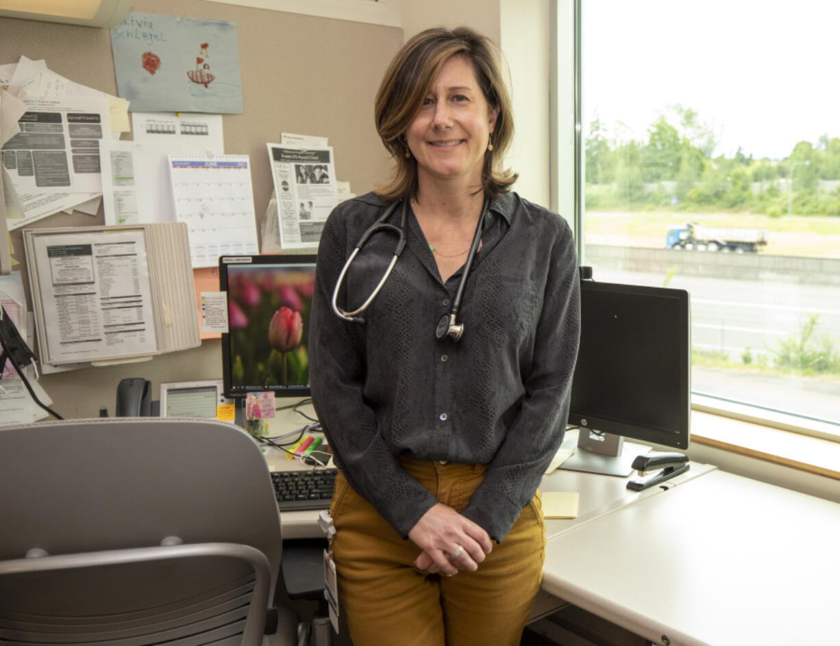 Dr. Kristin Lottig, a pediatrician at Kaiser Permanente's Salmon Creek Clinic, has been combatting misinformation about vaccines during the COVID-19 pandemic. "I try to support them with the facts and acknowledging that there is a lot of unknowns, more unknowns than most times but overall it's a safe and effective vaccine, and I wouldn't be recommending it if I wasn't giving it to my children too," she said.