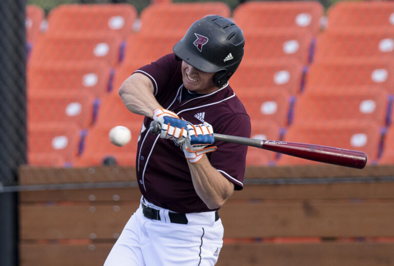 Ridgefield’s Caden Connor drove in five runs in a 13-9 win over Yakima Valley on Thursday at Ridgefield Outdoor Recreation Complex.