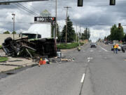 One person was killed and one was injured in a Tuesday morning crash on state Highway 503 in Orchards.