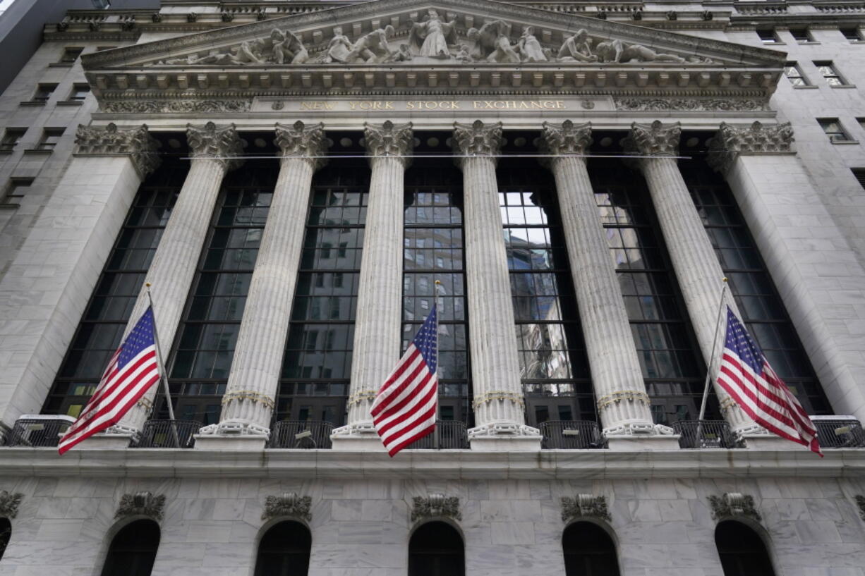 FILE - This Nov. 23, 2020 file photo shows the New York Stock Exchange in New York.  Stocks are off to a mixed start on Wall Street, Wednesday, June 2, 2021,  as gains for technology companies are checked by losses in banks, industrial companies and other sectors.