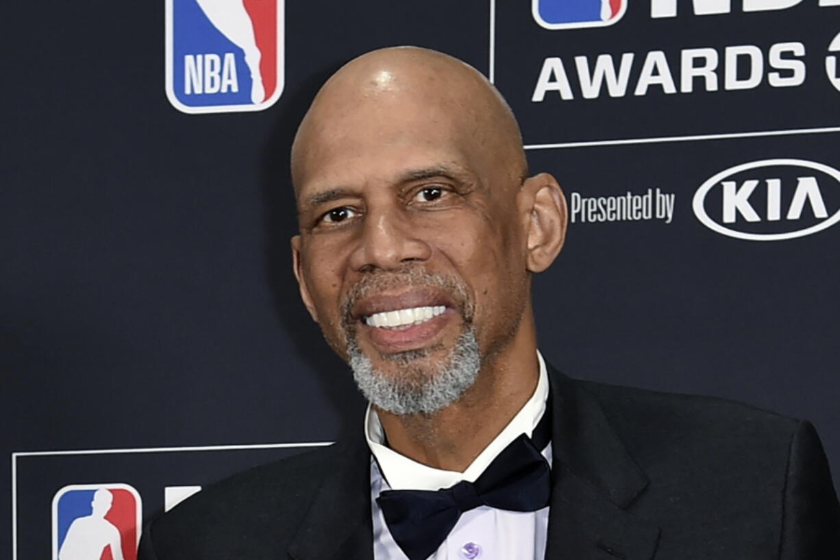 Kareem Abdul-Jabbar at the NBA Awards in Santa Monica, Calif., in 2018.