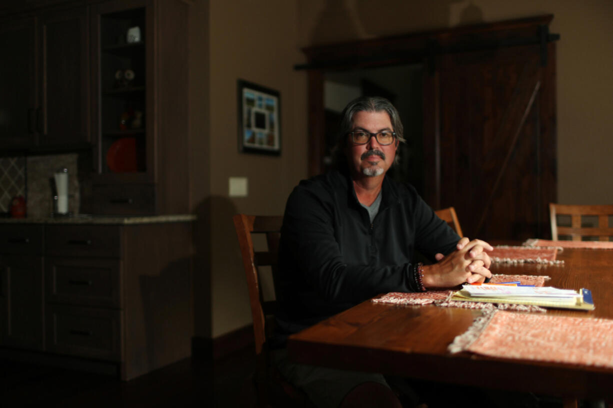 Robert Duckels in his kitchen Friday, July 9, 2021, near Carlinville, Illinois. (John J.