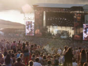 A rockin' crowd at the Gorge Amphitheatre.