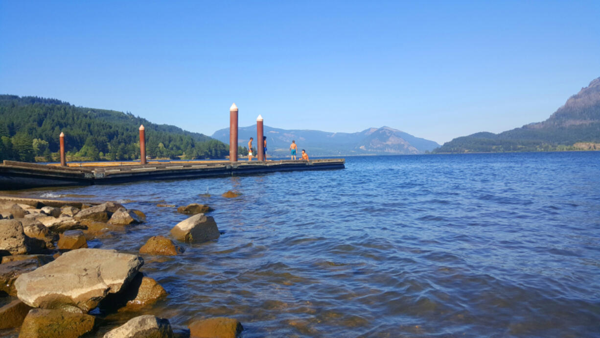 It's hard to find a better summer spot than the dock at Stevenson's Cascade Boat Launch.