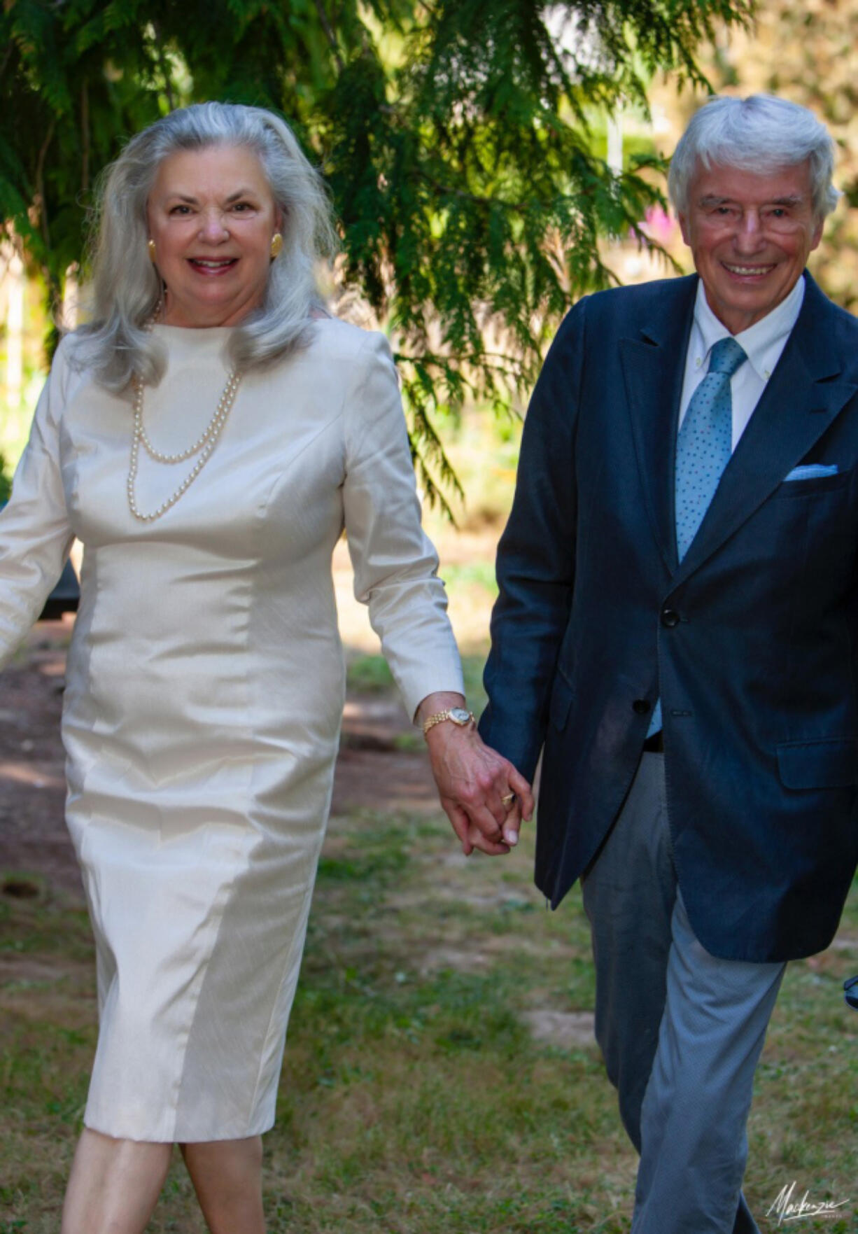 OLD EVERGREEN HIGHWAY: Carolyn and Don Bonker celebrated their 50th wedding anniversary on July 10 at Jane Weber Evergreen Arboretum, where they were married in 1971.