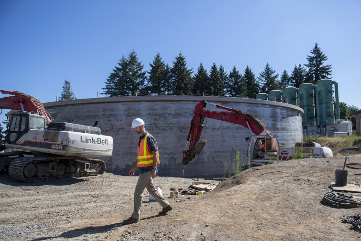 Tyler Clary, manager for water systems/water engineering for the city of Vancouver's water utility, has been working on a $45 million project at Water Station 1 near Clark College for the last several years. "It's a 25-acre site and utility-owned property. It's our largest and most productive water station in all of Vancouver," he said. "We want to make sure our most prolific water supply is not vulnerable to natural disasters and potential man-made issues.