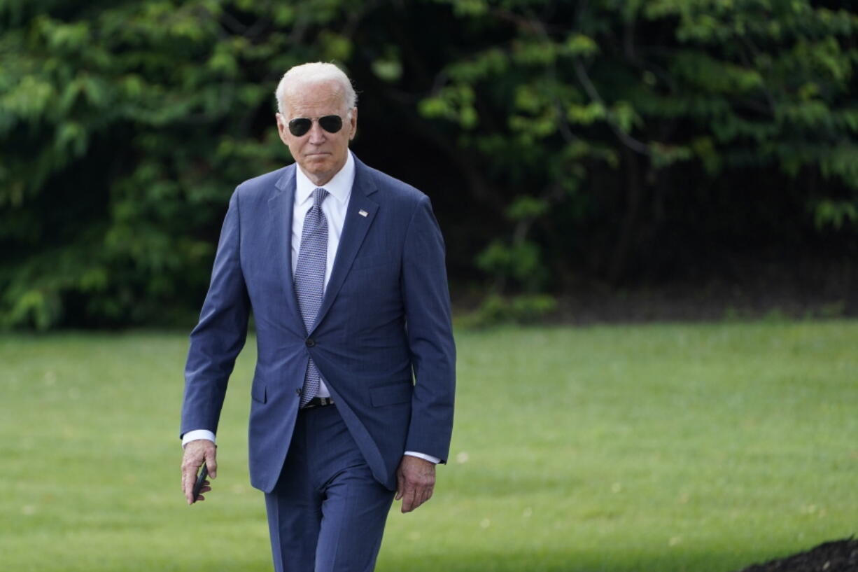 President Joe Biden walks from the Oval Office to Marine One on the South Lawn of the White House in Washington, Friday, July 9, 2021. Biden is heading to Delaware for the weekend.