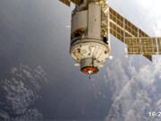 In this photo provided by Roscosmos Space Agency Press Service, the Nauka module is seen prior to docking with the International Space Station on Thursday, July 29, 2021. Russia's long-delayed lab module successfully docked with the International Space Station on Thursday, eight days after it was launched from the Russian space launch facility in Baikonur, Kazakhstan. The 20-metric-ton (22-ton) Nauka module, also called the Multipurpose Laboratory Module, docked with the orbiting outpost after a long journey and a series of manoeuvres.