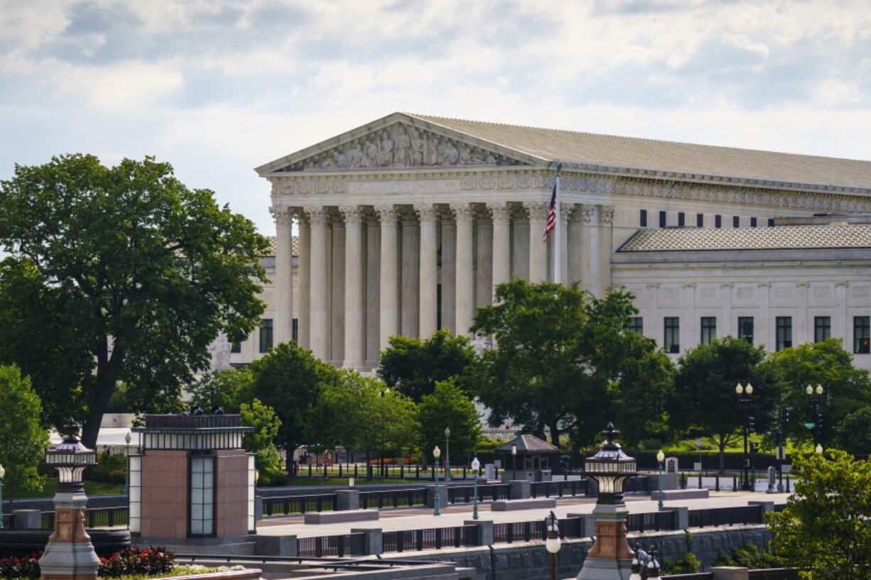 The Supreme Court is seen in Washington, Thursday, July 1, 2021. (AP Photo/J.