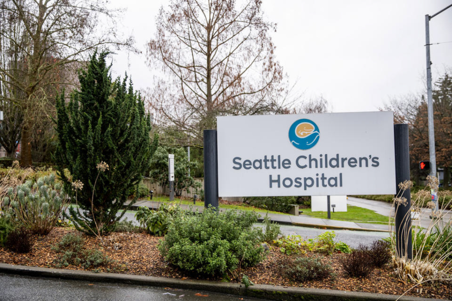 Seattle Children's Hospital on Jan. 8, 2021. The hospital is said to suppress voices of color by Dr. Ben Danielson, who has been the medical director of the Odessa Brown Children's Clinic for 20 years.