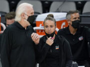 San Antonio Spurs assistant coach Becky Hammon will be entering her eighth season as an assistant and has been interviewed for several head coach positions but hasn't gotten an offer yet to be the first female to lead a NBA team.