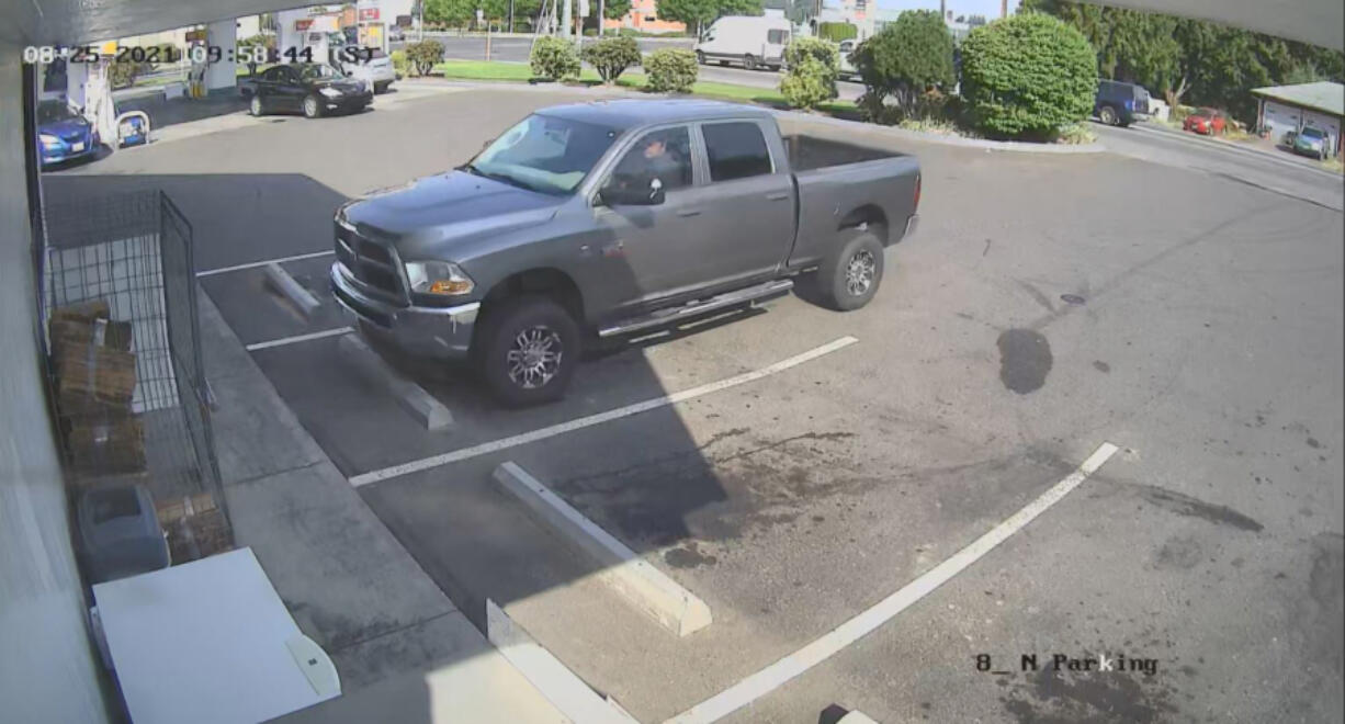 The Clark County Sheriff's Office is seeking the public's help in identifying a man believed to be involved in an Aug. 25 hit-and-run at a gas station in Brush Prairie.