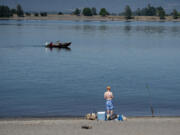 An  excessive heat warning began at noon Wednesday and runs through 10 p.m. Saturday. Boaters and fishermen at Frenchman’s Bar Regional Park on June 28, 2021.