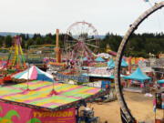 Crews set up Thursday for the 10-day Family Fun Carnival, which opens at 4 p.m. today at the Clark County Event Center at the Fairgrounds.