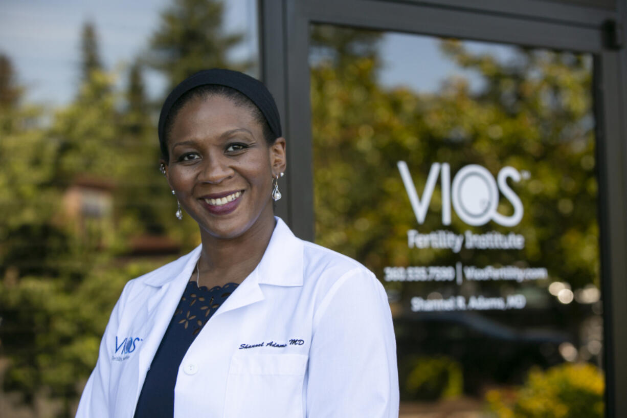 Dr. Shannel Adams, OB-GYN and reproductive endocrinologist, will welcome patients at the Pacific Northwest location of the Vios Fertility Institute later this month.  "I've always been drawn back to home specifically because I think the Pacific Northwest is a unique area with a very special patient population and great, kind people who are open to many things," she said.