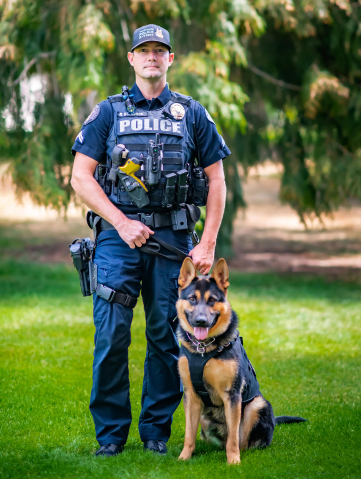 Vancouver police Cpl. Ryan Starbuck and K-9 partner Tex.