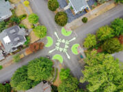 Arnada neighborhood in Vancouver repainted intersection at D Street & 21st Street on Aug. 21.