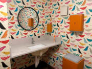 Dandelion Teahouse calls its bathroom the Roost Room.