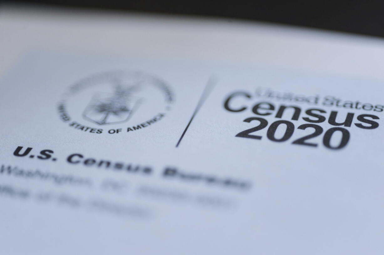 FILE - This March 18, 2020 file photo taken in Idaho shows a form for the U.S. Census 2020. It's a mystery that Census Bureau statisticians and outside experts are trying to unravel: Why were there so many unanswered questions about households in the 2020 census? The blank answers spanned across all categories of questions and all modes of responding.