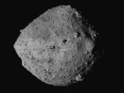 The asteroid Bennu from the OSIRIS-REx spacecraft.