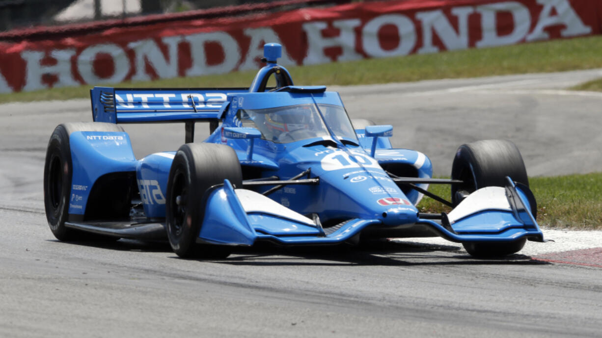 Driver Alex Palou sits second in the IndyCar standings with just the three-race West Coast swing remaining. That swing starts Sunday with the Grand Prix of Portland. (AP Photo/Tom E.