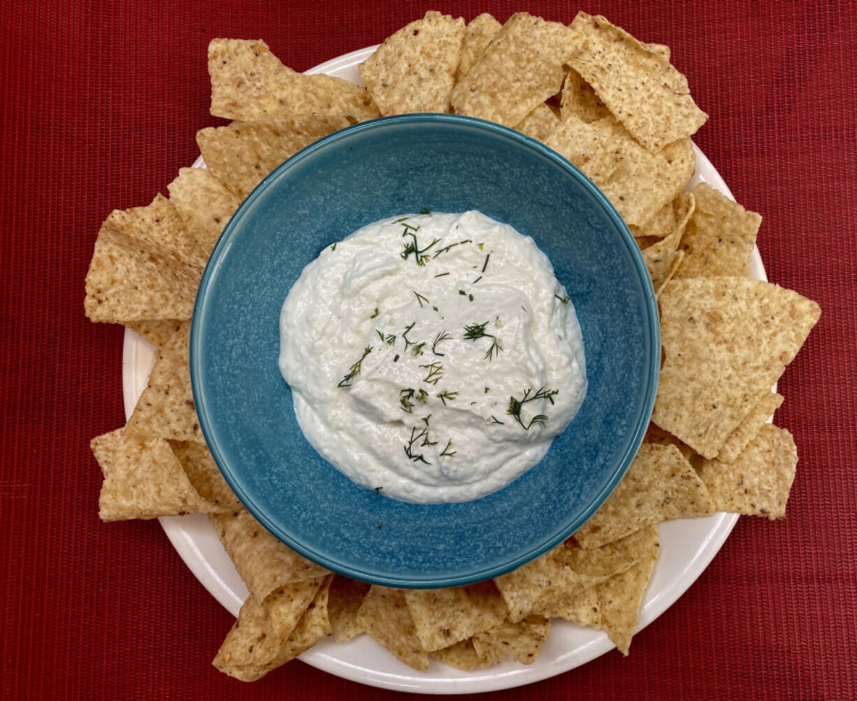 Cold Cucumber Dip from "Come On Over!" by Elizabeth Heiskell.