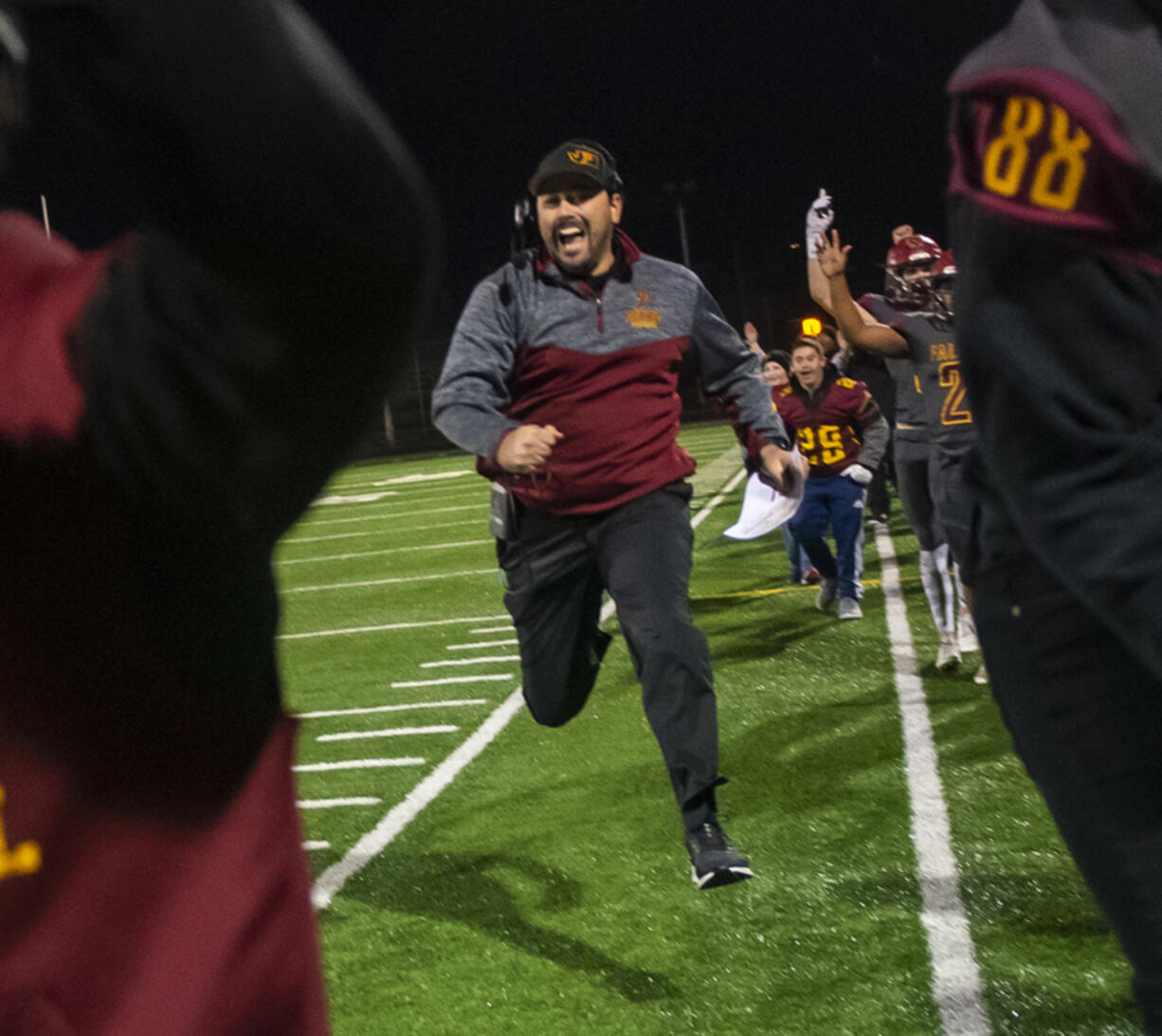 Prairie head football coach Mike Peck resigned Friday after four years coaching the Falcons.