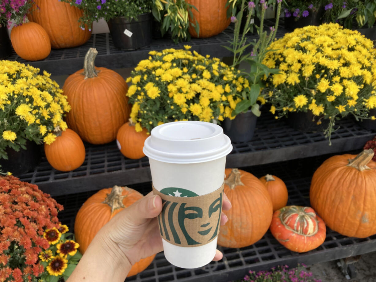 A reporter's pumpkin spice latte, purchased at a Starbucks in Baltimore.