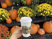 A reporter's pumpkin spice latte, purchased at a Starbucks in Baltimore.