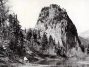 Beacon Rock, pictured here in 1901, was also known as Castle Rock.