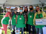 ESTHER SHORT: Kensie Broom, from left, Jenn Hutchman, Jaimie Garver, Jazmynn Hoffman, Brandi Towner and Danielle Chancey helped Furry Friends raise money for its no-kill cat shelter.