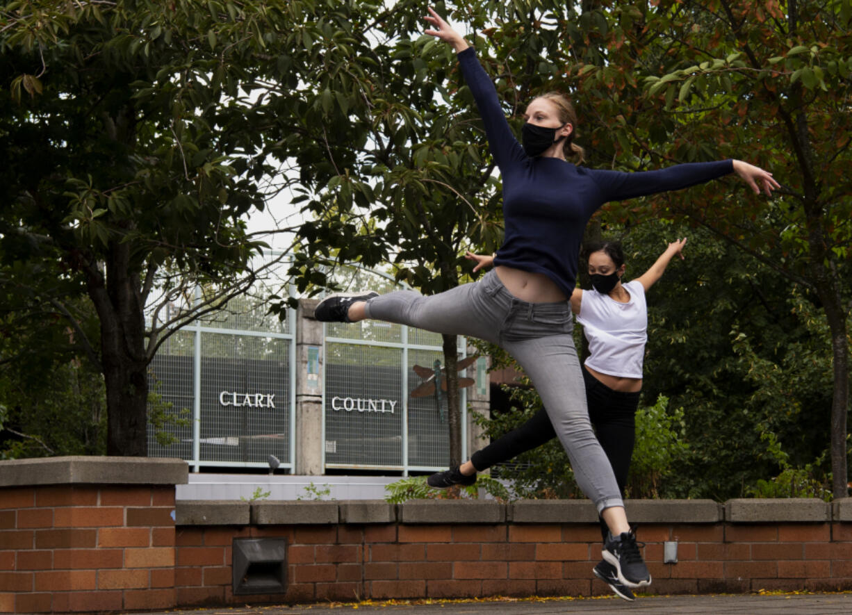 Members of the Washington Dance Creative perform during Saturday's Arts Alive! event at the Clark County Public Service Center Plaza in downtown Vancouver.