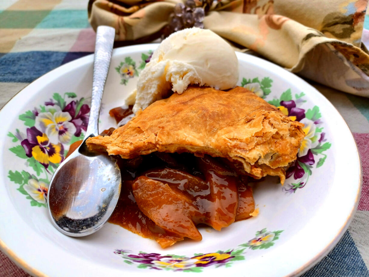 With a full cup of molasses as the only sweetener in this apple pan dowdy, this recipe harkens back to Colonial times when sugar wasn't always readily available.