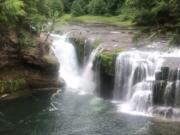 A Vancouver man was killed Wednesday afternoon after being swept over the Lower Lewis River Falls, 33 miles east of Cougar.