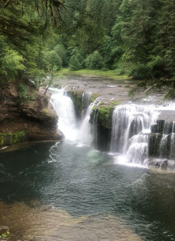 A Vancouver man was killed Wednesday afternoon after being swept over the Lower Lewis River Falls, 33 miles east of Cougar.