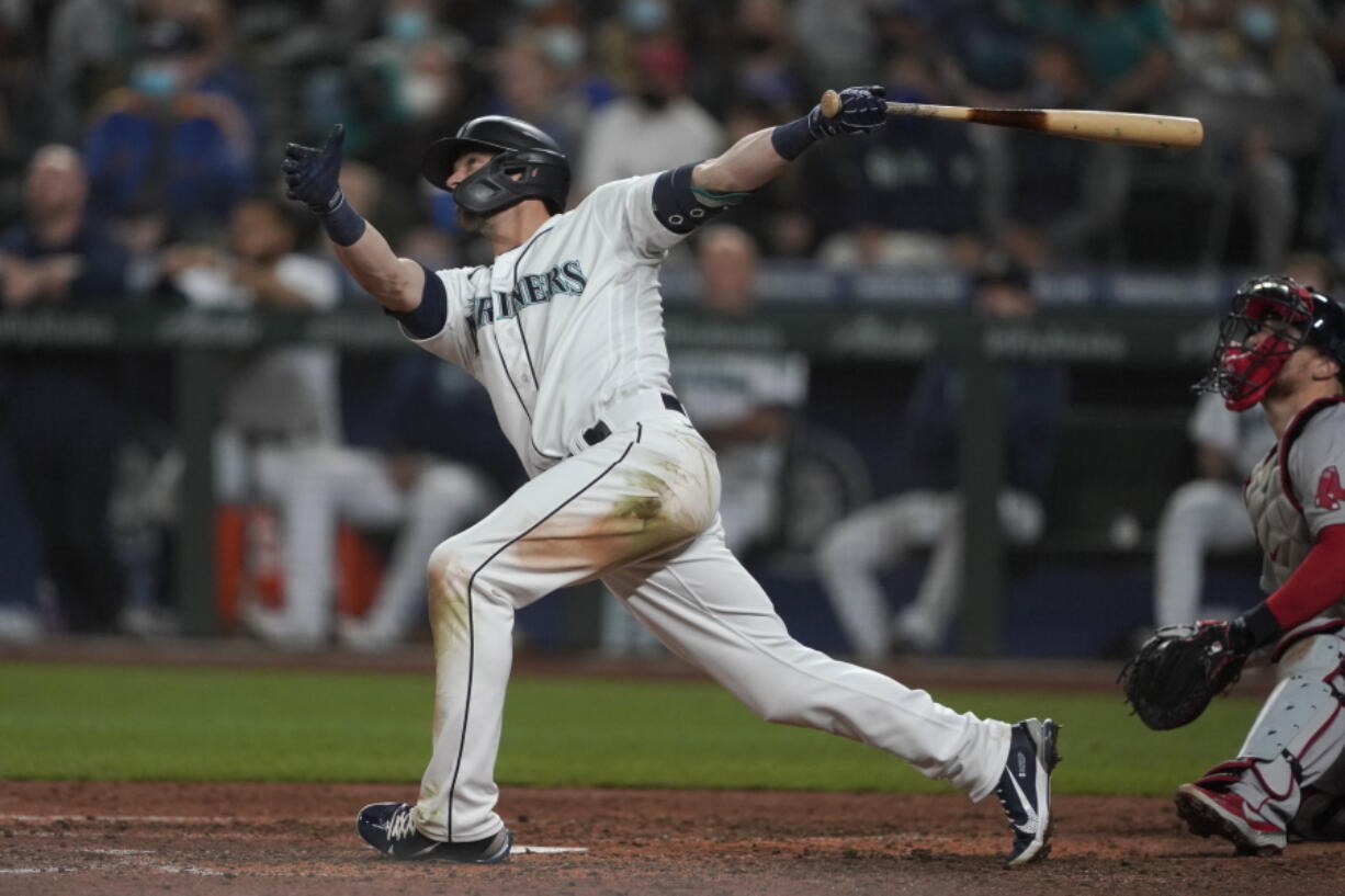 Boston Red Sox starting pitcher Eduardo Rodriguez throws against the Seattle Mariners during the first inning of a baseball game, Monday, Sept. 13, 2021, in Seattle. (AP Photo/Ted S.