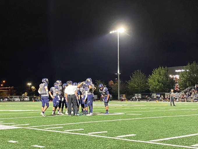 Seton Catholic celebrated the 10-year anniversary of the establishment of its football program during Friday's game against Tenino (McKenna Morin/For The Columbian)