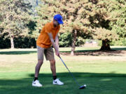 View Ridge Golf's Jamison McCann focuses on the ball during match play.