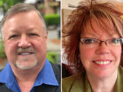 Gary Perman, left, and Marilyn Dale-Boerke are vying for Camas City Council, Ward 1, Position 2 seat